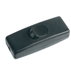 1  Interruptor Preto Botão Tipo Pera 3a 250v