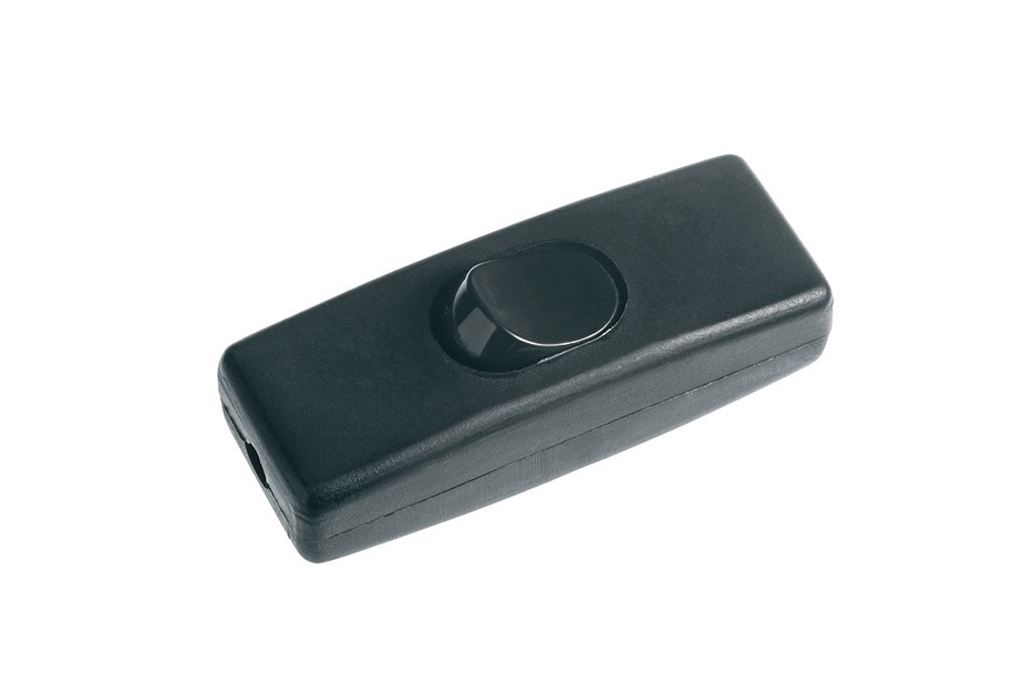 1  Interruptor Preto Botão Tipo Pera 3a 250v