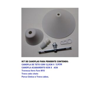Kit Canopla Termoplástico Chapéu Chines