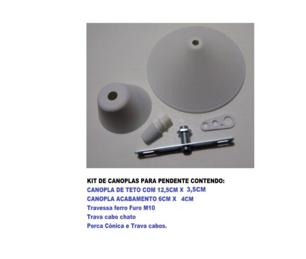 Kit Canopla Termoplástico Chapéu Chines