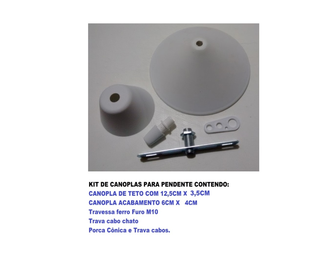 Kit Canopla Termoplástico Chapéu Chines