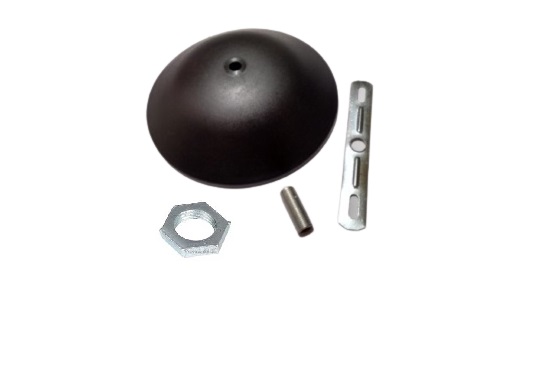 Lindo Pendente Cabo Pp 1m Canopla Termoplástico Preto Bivolt - Imagem 4