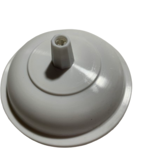 Canopla Teto 10cm Branca Termoplástico