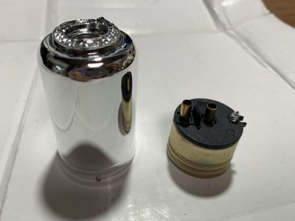 Soquete Liso Cromado E27 Bucha Metal - Imagem 2