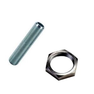 Kit 10 Niples 2,5cm e 20 porcas sextavadas M10