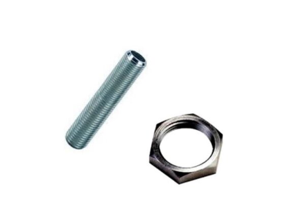 20 Unidades Niples 2,5cm M10 Com Porca M10 Sextavada - Imagem 3