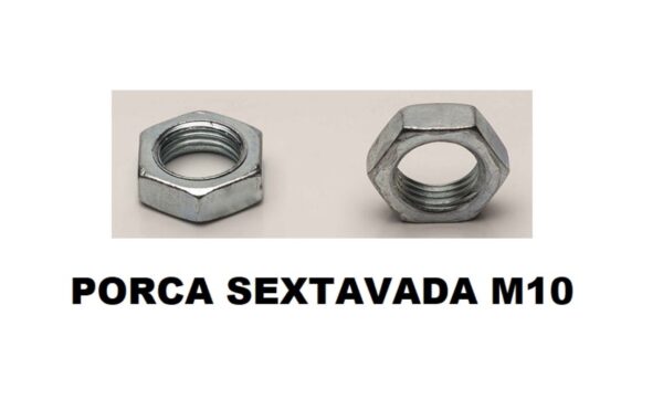 Porcas M10 Sextavadas Para Niples M10 - Imagem 3