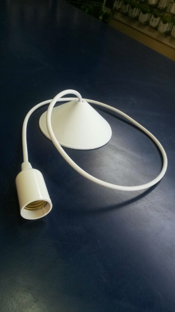 Pendente Soquete Liso E27 Canopla Chapéu Chines - Imagem 11