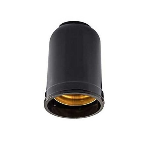 Cx. 20 Soquetes Bocal Liso Preta Lustre Abajur E27 - Imagem 2