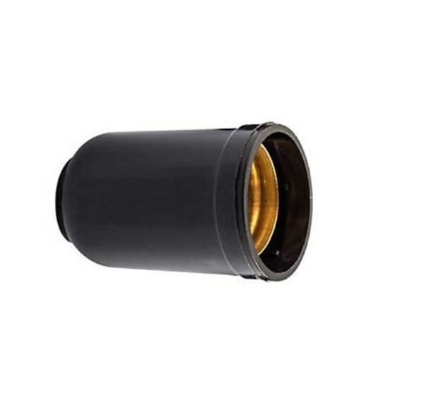 Cx. 20 Soquetes Bocal Liso Preta Lustre Abajur E27 - Imagem 3