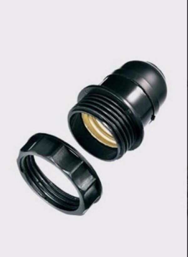Kit 3 Unidades Soquetes Coluna Niple 2,5cm E Porcas Preto - Imagem 3